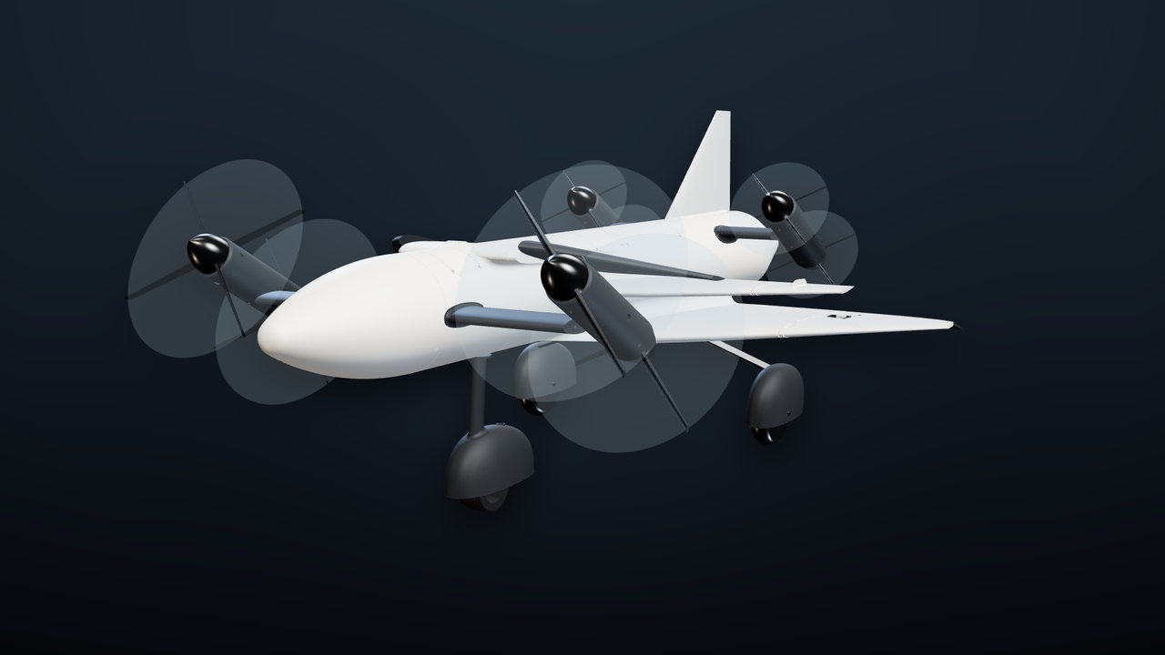 Drako in landing configuration